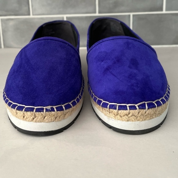 NWT Kenneth Cole CARA Suede Espadrille sneaker Shoes Size 10 Iris Slip On Casual - Picture 3 of 10